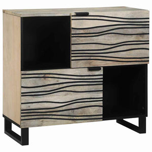 Weißes Sideboard Mangoholz 80 cm