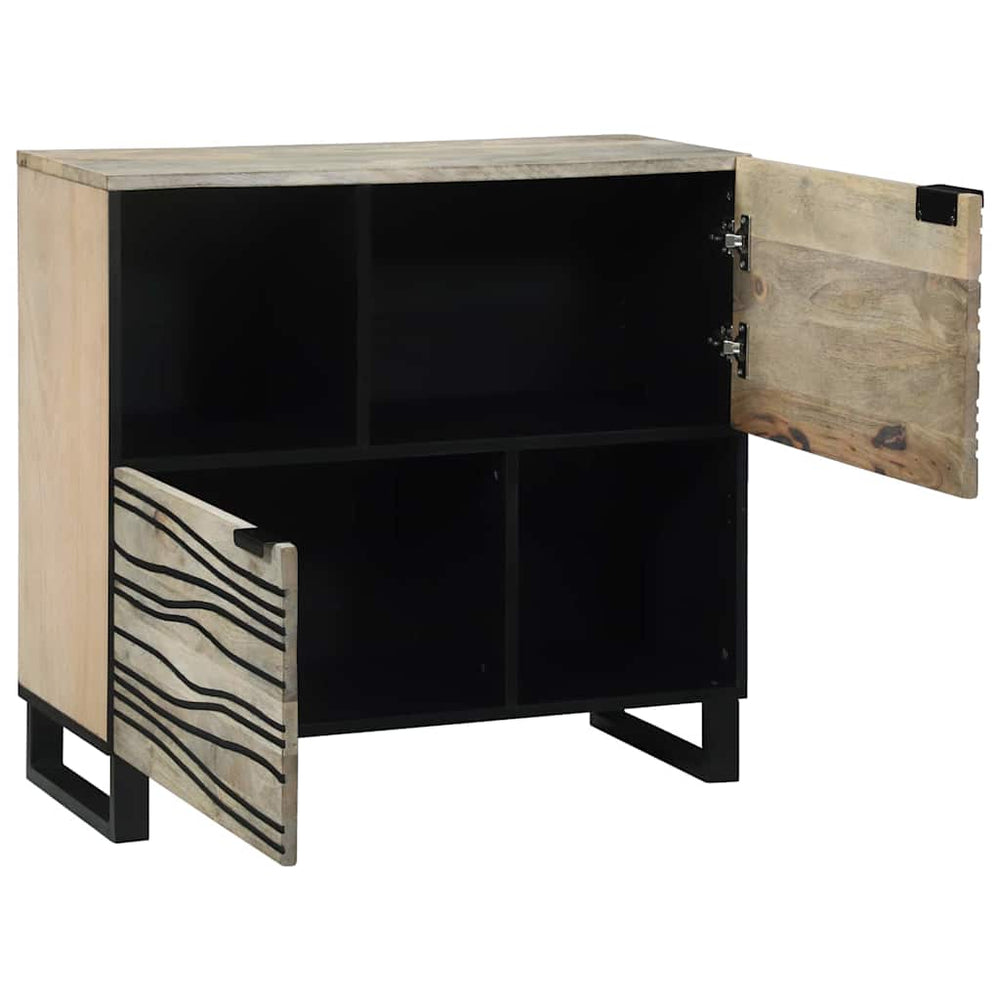 Weißes Sideboard Mangoholz 80 cm