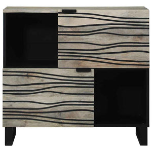 Weißes Sideboard Mangoholz 80 cm