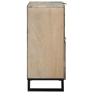 Weißes Sideboard Mangoholz 80 cm