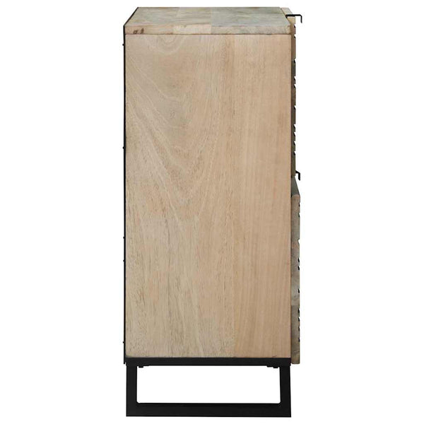 Weißes Sideboard Mangoholz 80 cm