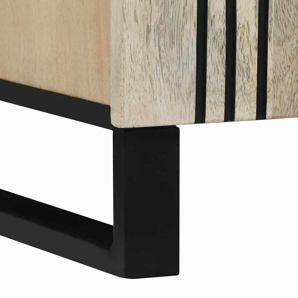 Weißes Sideboard aus Mangoholz, 90 cm
