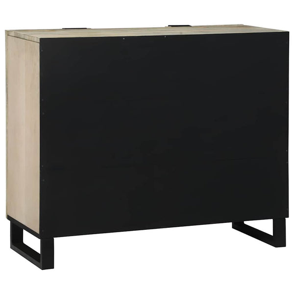 Weißes Sideboard aus Mangoholz, 90 cm