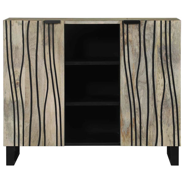 Weißes Sideboard aus Mangoholz, 90 cm