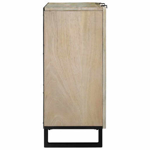 Weißes Sideboard aus Mangoholz, 90 cm