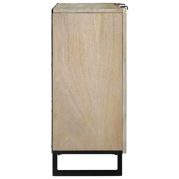 Weißes Sideboard aus Mangoholz, 90 cm