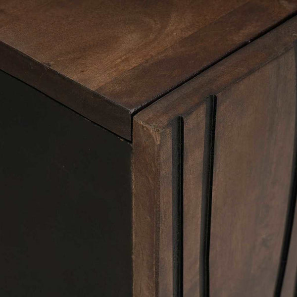 Sideboard Walnuss Mango Massivholz 60 cm