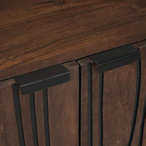 Sideboard Walnuss Mango Massivholz 60 cm