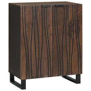 Sideboard Walnuss Mango Massivholz 60 cm