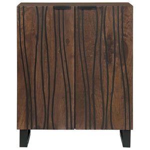 Sideboard Walnuss Mango Massivholz 60 cm