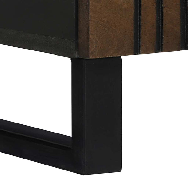 Nachttisch Walnuss Akazie Massivholz 60cm