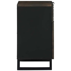 Nachttisch Walnuss Akazie Massivholz 60cm