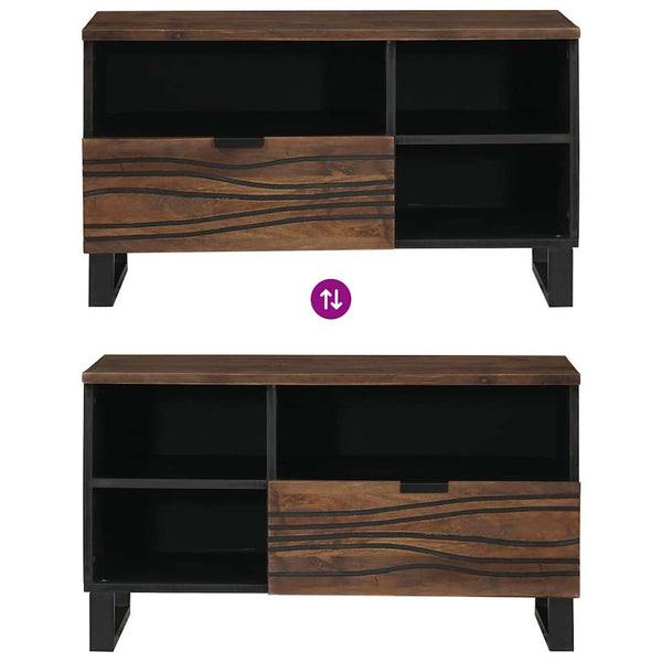 TV-Schrank Walnuss Holz 80x33x46 cm