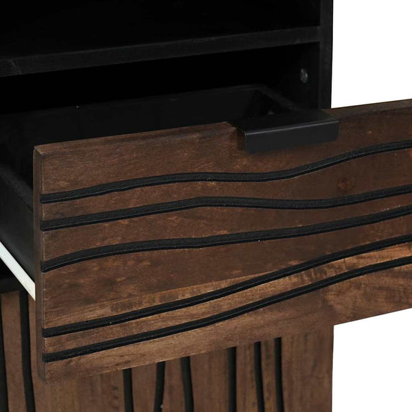 Waschbeckenschrank Walnuss 38x33x160cm