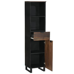 Waschbeckenschrank Walnuss 38x33x160cm
