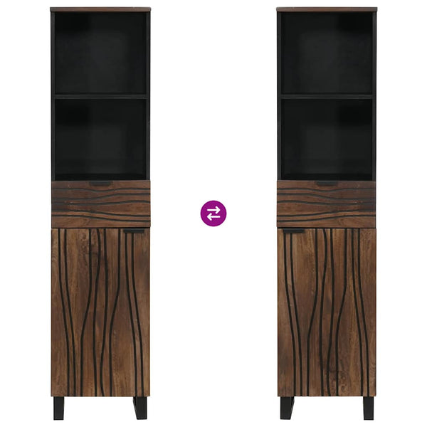 Waschbeckenschrank Walnuss 38x33x160cm