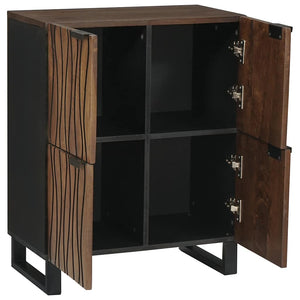 Braune Medienlagerungsschränke & Regale 60 cm