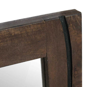 Braun Wandspiegel Badezimmer 70x50 cm