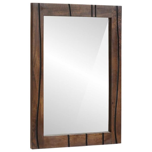 Braun Wandspiegel Badezimmer 70x50 cm