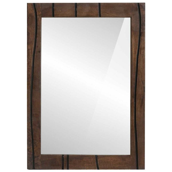 Braun Wandspiegel Badezimmer 70x50 cm