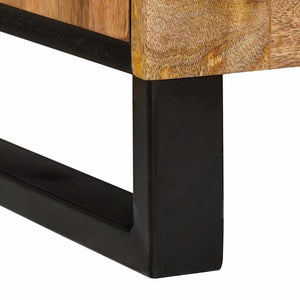 Nachttisch Natur Mangoholz 40x33x46 cm