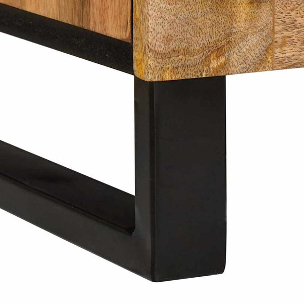 Nachttisch Natur Mangoholz 40x33x46 cm