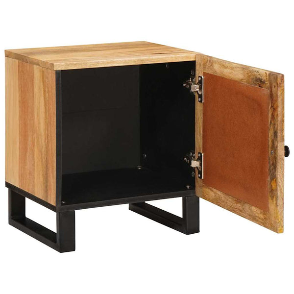 Nachttisch Natur Mangoholz 40x33x46 cm