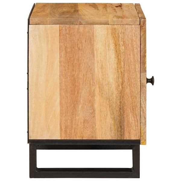 Nachttisch Natur Mangoholz 40x33x46 cm