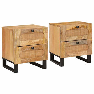Nachttisch 2er Set Mango Massivholz