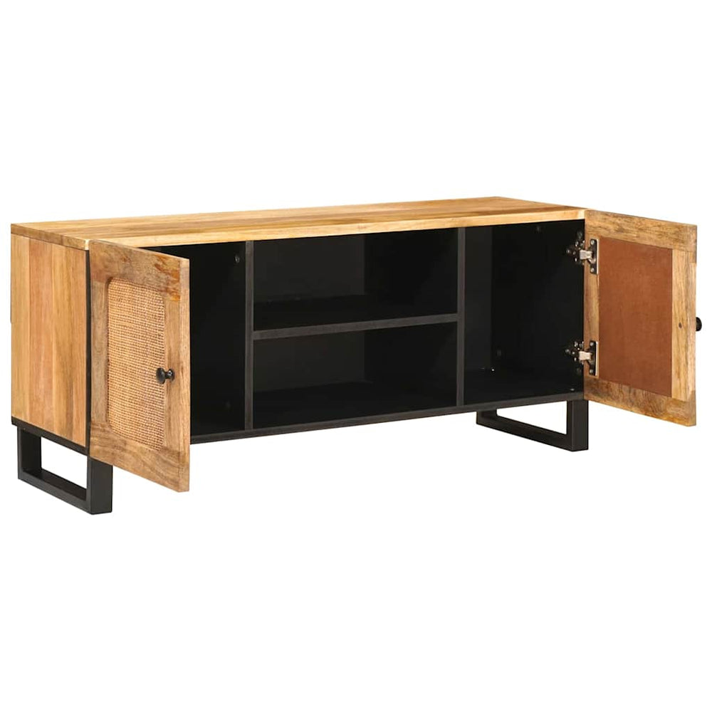 TV-Schrank Mango Massivholz Braun 105 cm