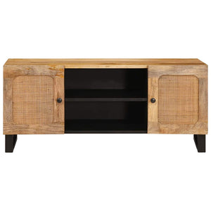 TV-Schrank Mango Massivholz Braun 105 cm