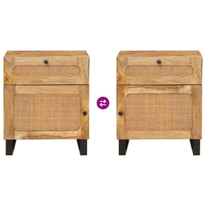 Nachttisch Mango Massivholz 50x33x60 cm