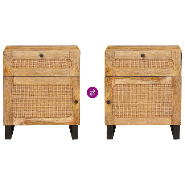 Nachttisch Mango Massivholz 50x33x60 cm