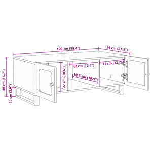 Artisan Eiche Couchtisch Massivholz 100 cm
