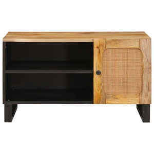 TV-Schrank Mango Massivholz Braun 80cm