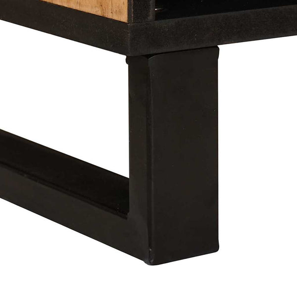 TV-Schrank Braun Mango Massivholz 80 cm