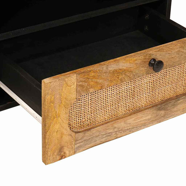 TV-Schrank Braun Mango Massivholz 80 cm