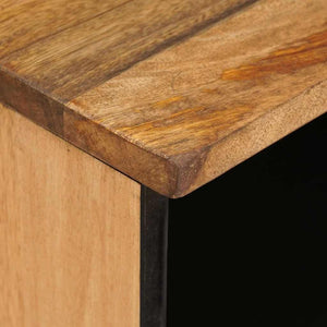 TV-Schrank Braun Mango Massivholz 80 cm