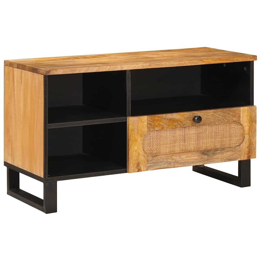 TV-Schrank Braun Mango Massivholz 80 cm