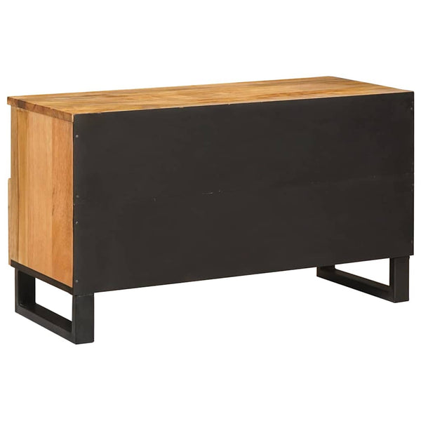 TV-Schrank Braun Mango Massivholz 80 cm