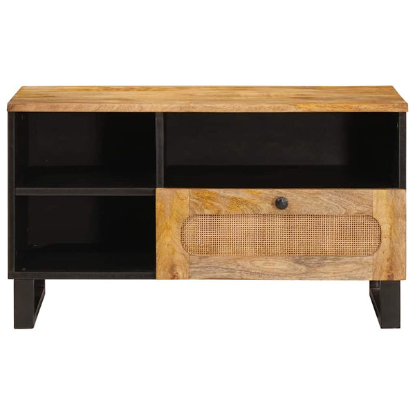 TV-Schrank Braun Mango Massivholz 80 cm