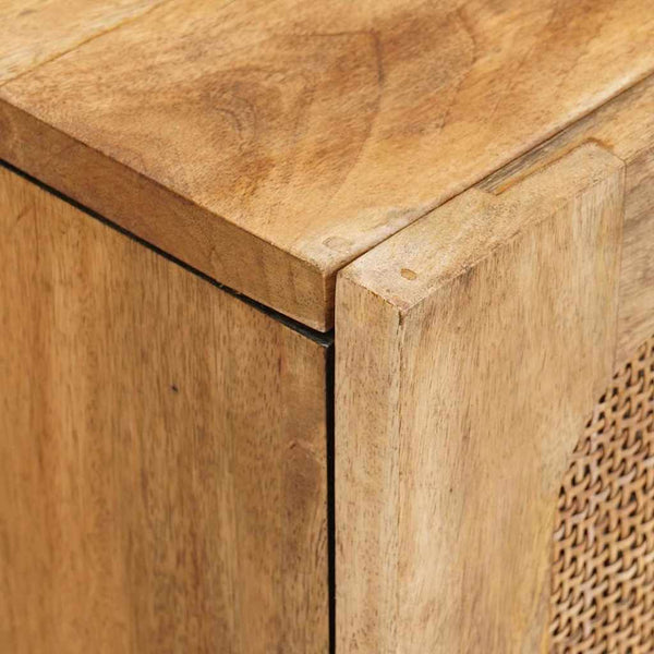 Waschbeckenschrank Braun Mango Massivholz