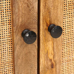 Waschbeckenschrank Braun Mango Massivholz