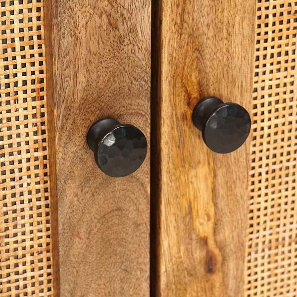 Waschbeckenschrank Braun Mango Massivholz