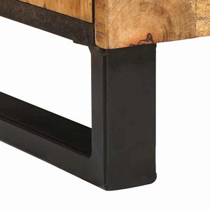 Waschbeckenschrank Braun Mango Massivholz