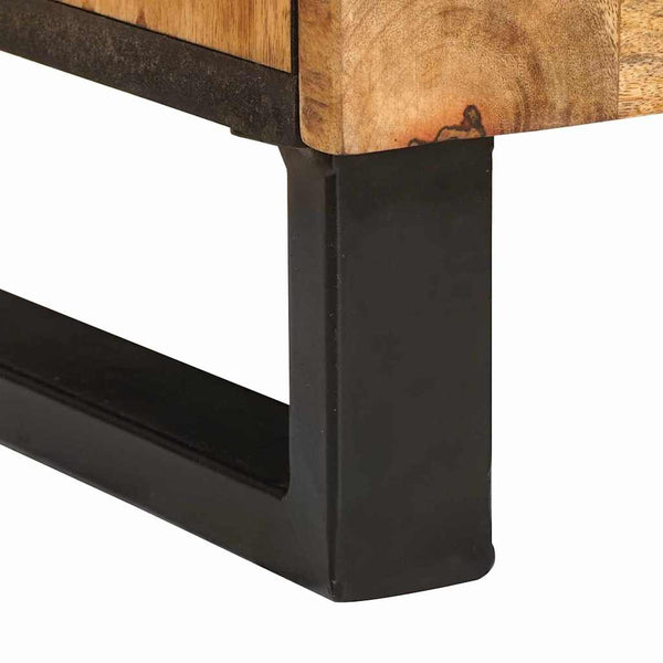 Waschbeckenschrank Braun Mango Massivholz