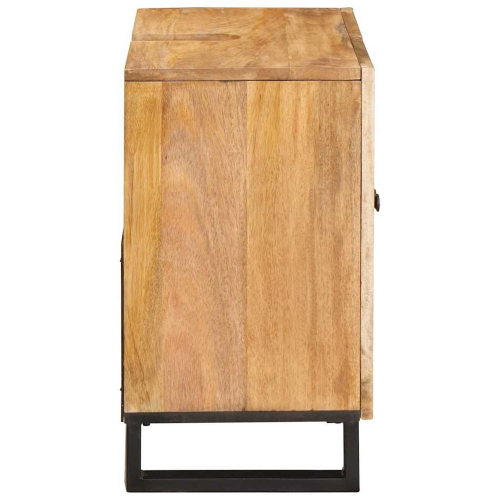 Waschbeckenschrank Braun Mango Massivholz