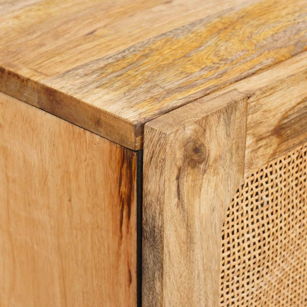 Highboard Braun Mango Massivholz 90x75 cm