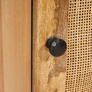 Highboard Braun Mango Massivholz 90x75 cm