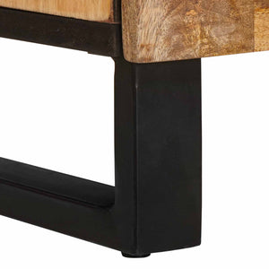 Highboard Braun Mango Massivholz 90x75 cm